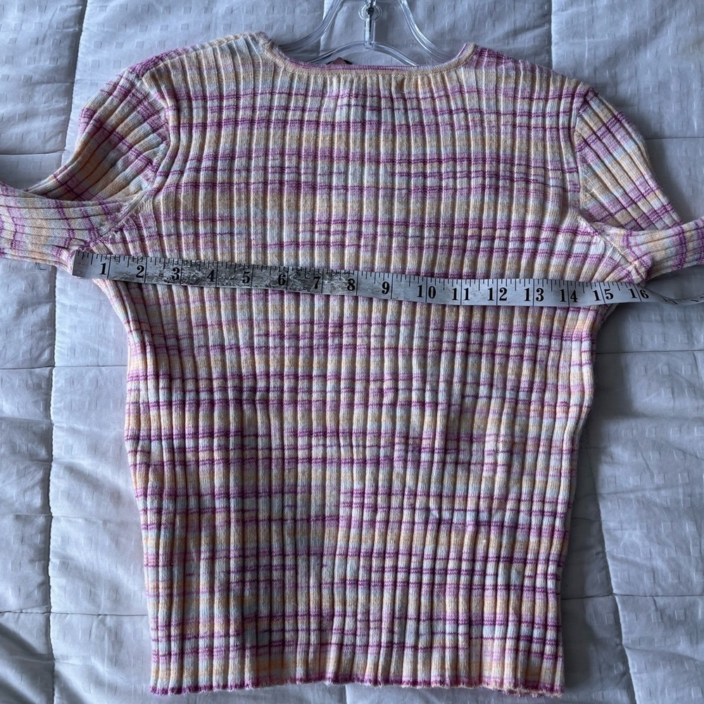 NWT Sincerely Jules Y2K Stretch Ribbed Knit Long Sleeve Sweater S - Picture 10 of 11